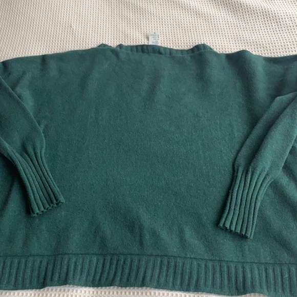 Beautiful green sweater semi cropped not too short size M made in Italy - Picture 5 of 8